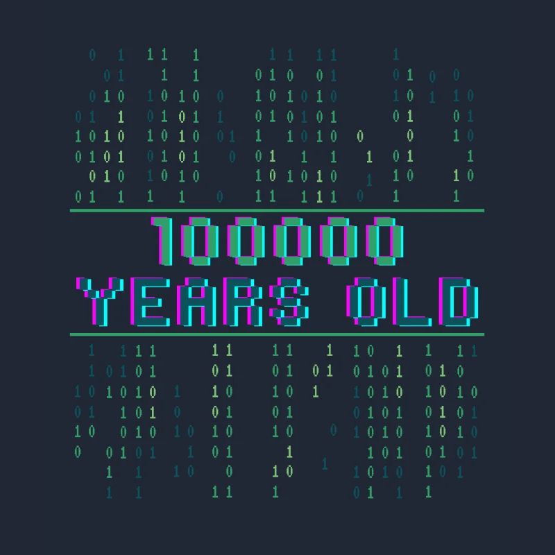 32nd birthday 32 years old Binary Code Computer Science