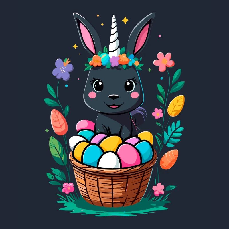 Funny Unicorn Easter Bunny Cute Easter Unicorn