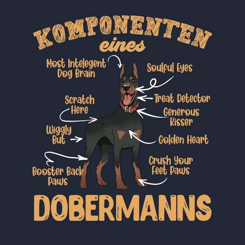 Dobermänner KOMPONENTEN EINES DOBERMANNS Lustig