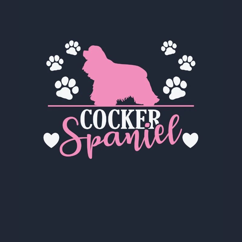 Cocker Spaniel avec empreinte de patte