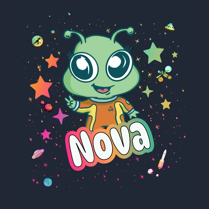 NOVA - Schöner Mädchen Name mit süßem Alien