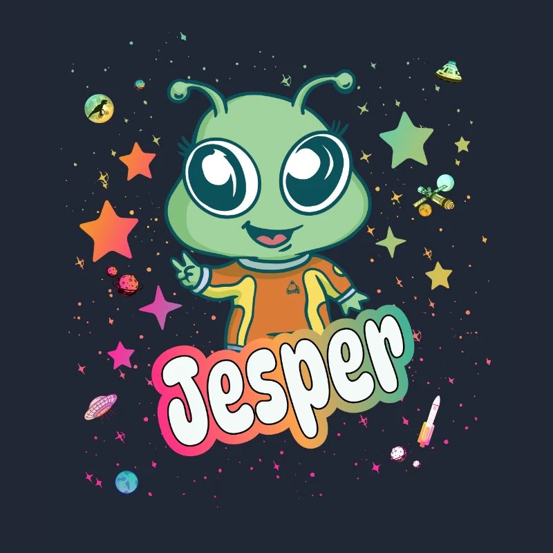 JESPER - Schöner Junge Name mit süßem Alien