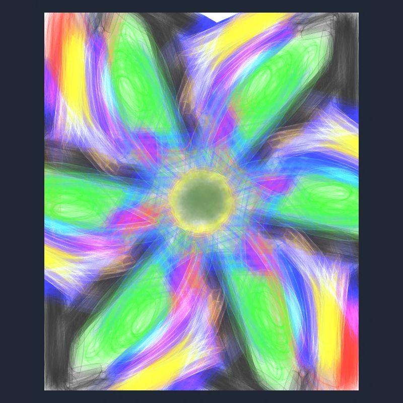Fleur abstraite psychédélique