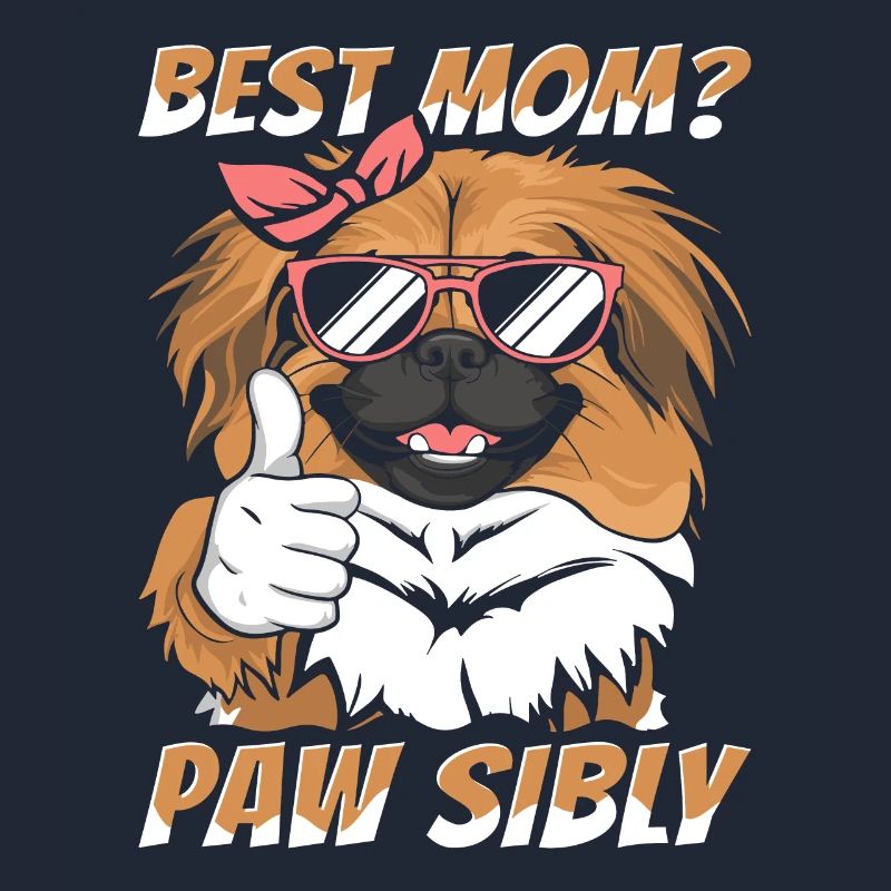 Pékinois Mutter Meilleure Maman Pawsibly