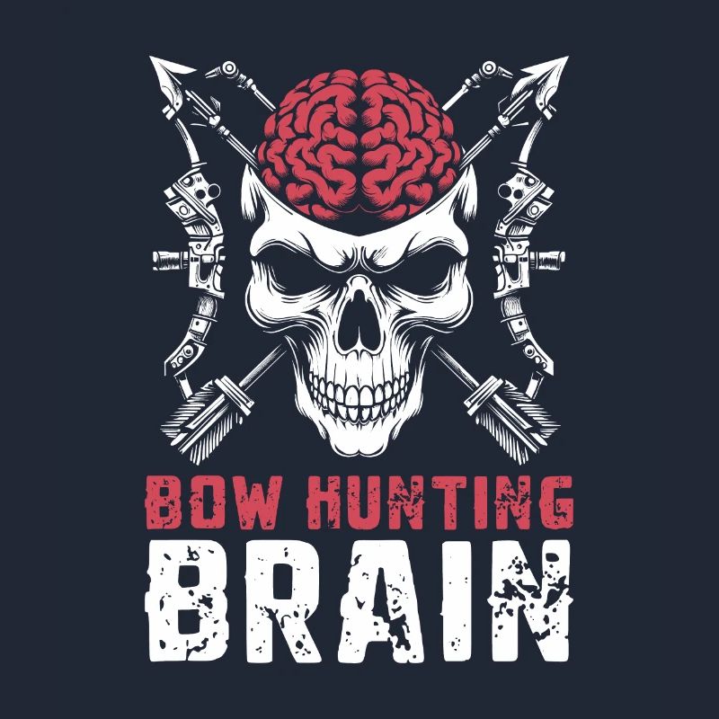 Bogenjagd Bogenjäger Schädel Bow Hunting Brain