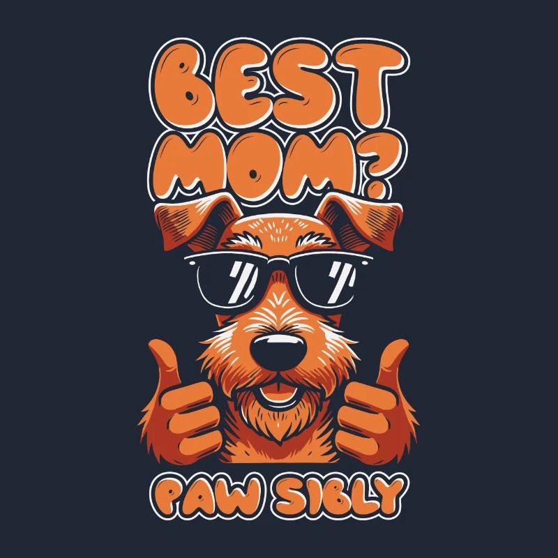 Airedale Terrier Mutter Best Mom Pawsibly