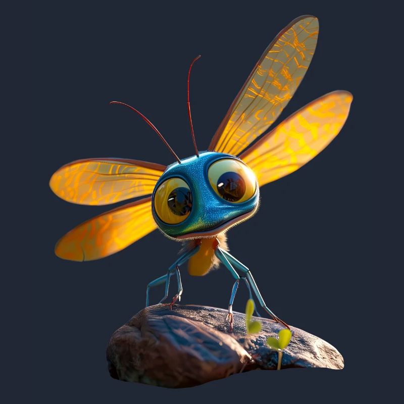 Libellule Libellule Ailes Colorées Libellules Mignonnes