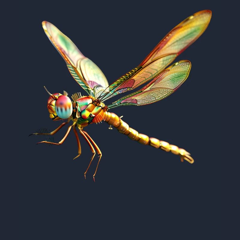 Libellule Libellule Ailes Colorées Libellules Mignonnes