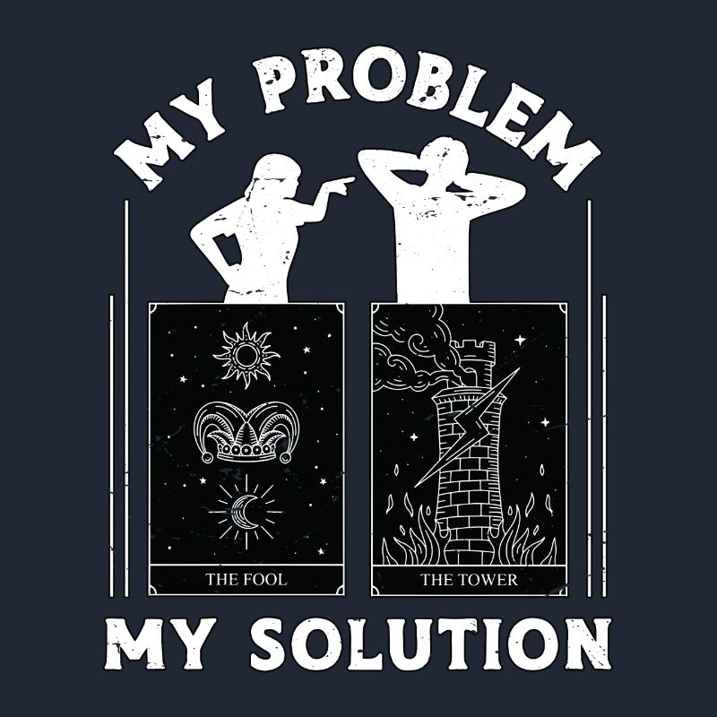 Tarot Reader My Problem My Solution Pictogram Dad