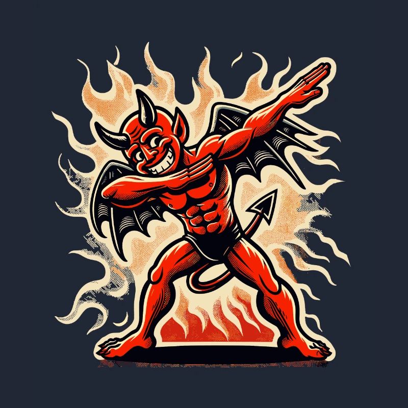 Dabbing Devil Funny Dabbing Design Costume