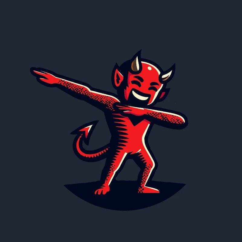 Dabbing Devil Funny Dabbing Design