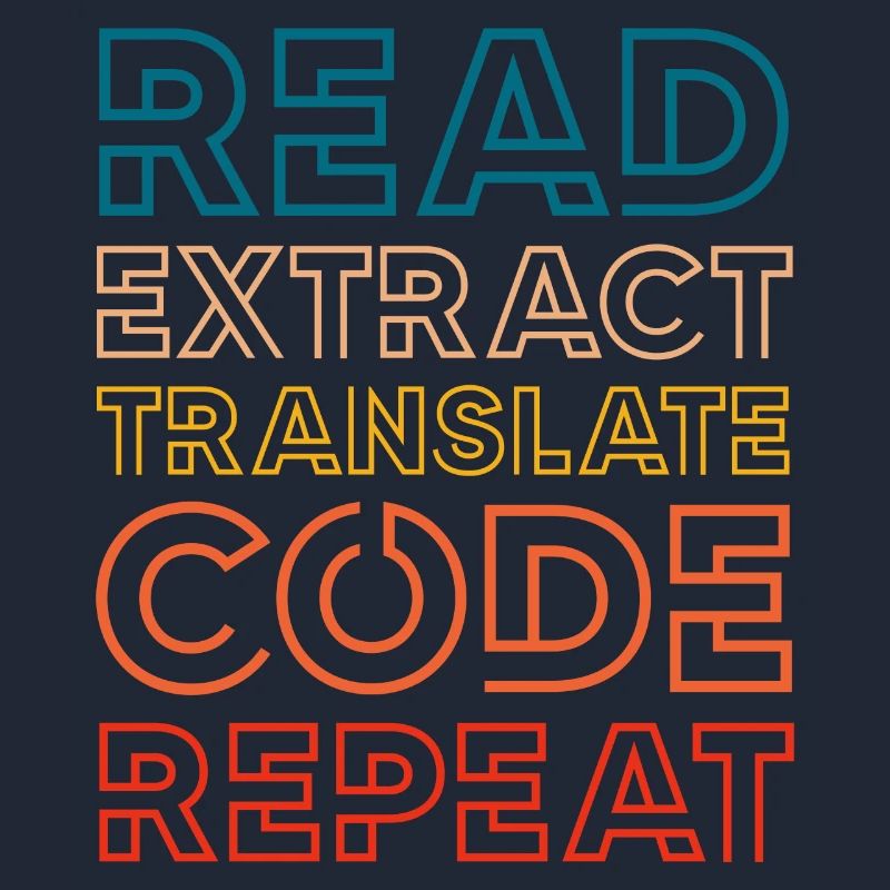 read extract translate code repeat Design for a