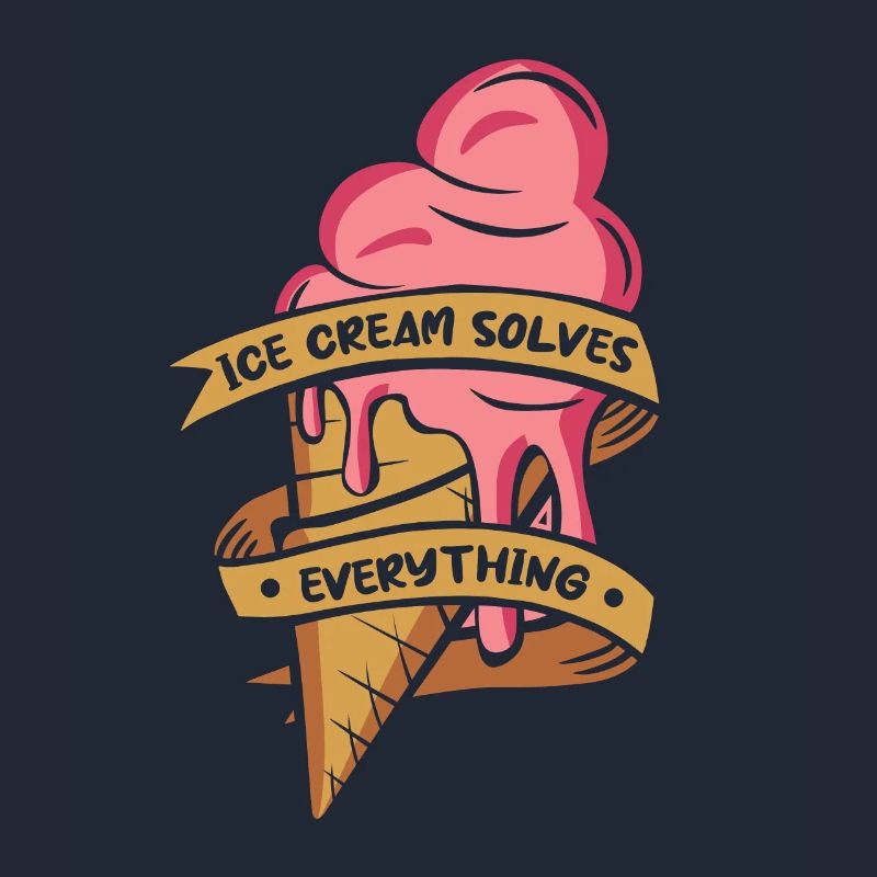 Ice Cream Solves Everything Gelato Maker Lover