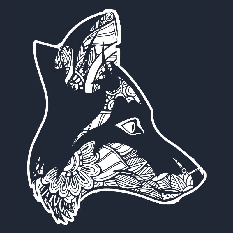 Fox Fox Floral Pattern