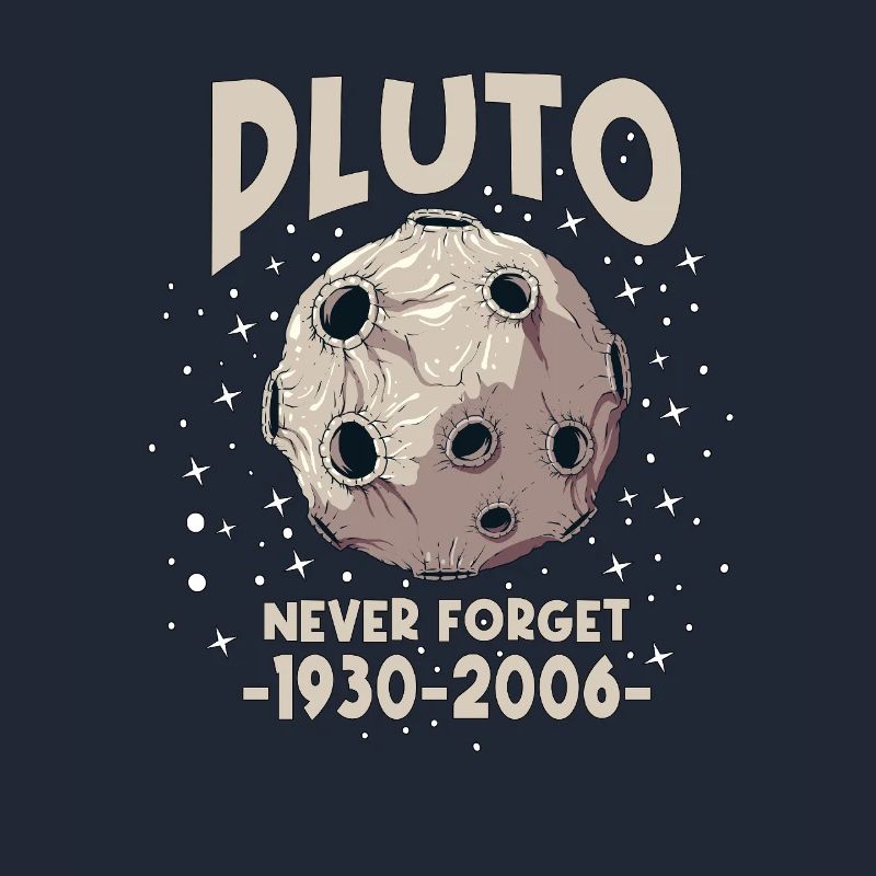 Pluto Never Forget 1930 – 2006 Dwarf Planet Planet