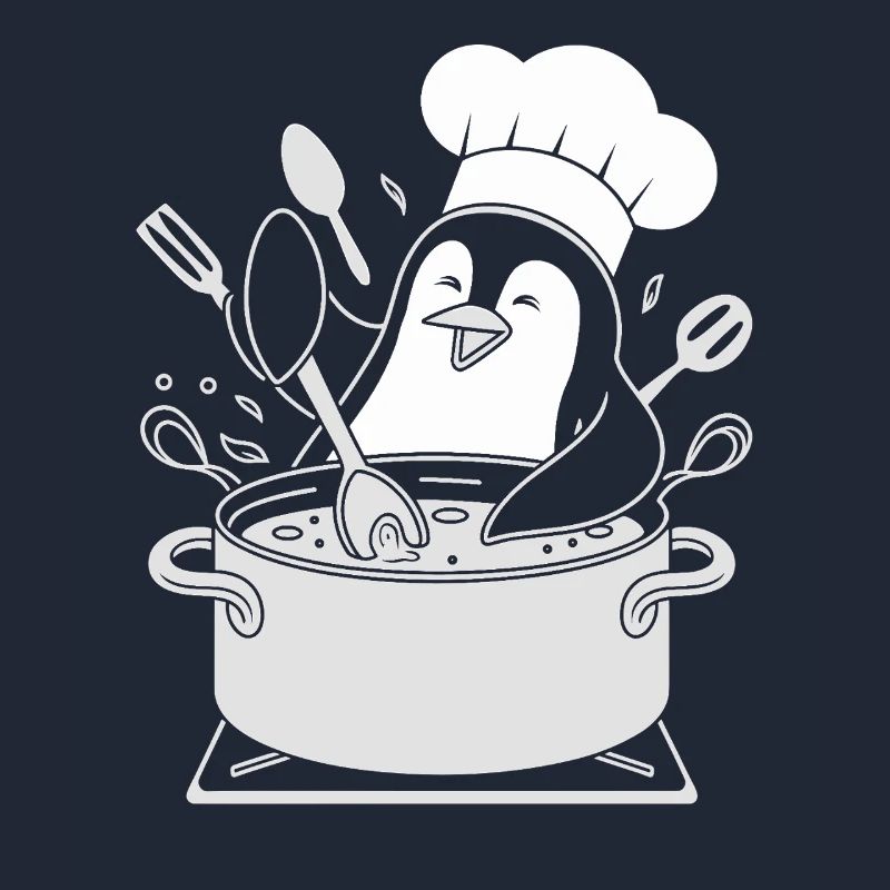 Cuisine Pingouin Chef Hat Fun