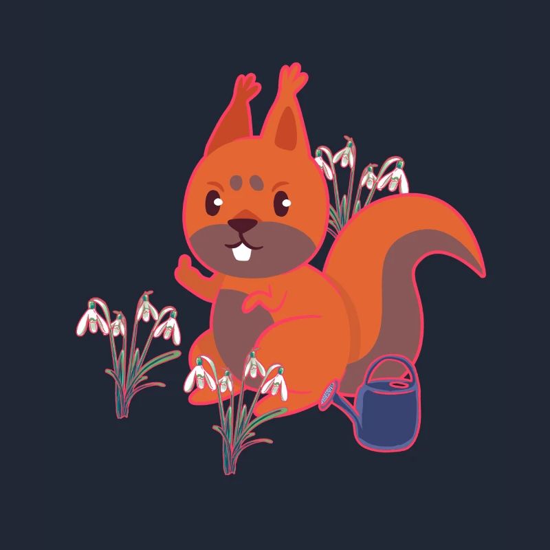 Spring Squirrel Snowdrop Kids