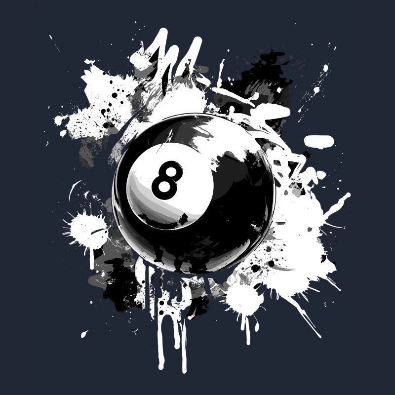 Conception créative de billard à 8 boules