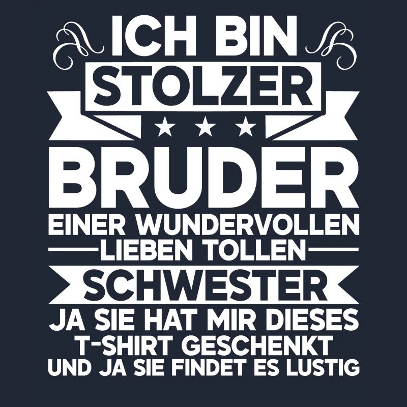 Stolzer Bruder Einer Wundervollen Schwester