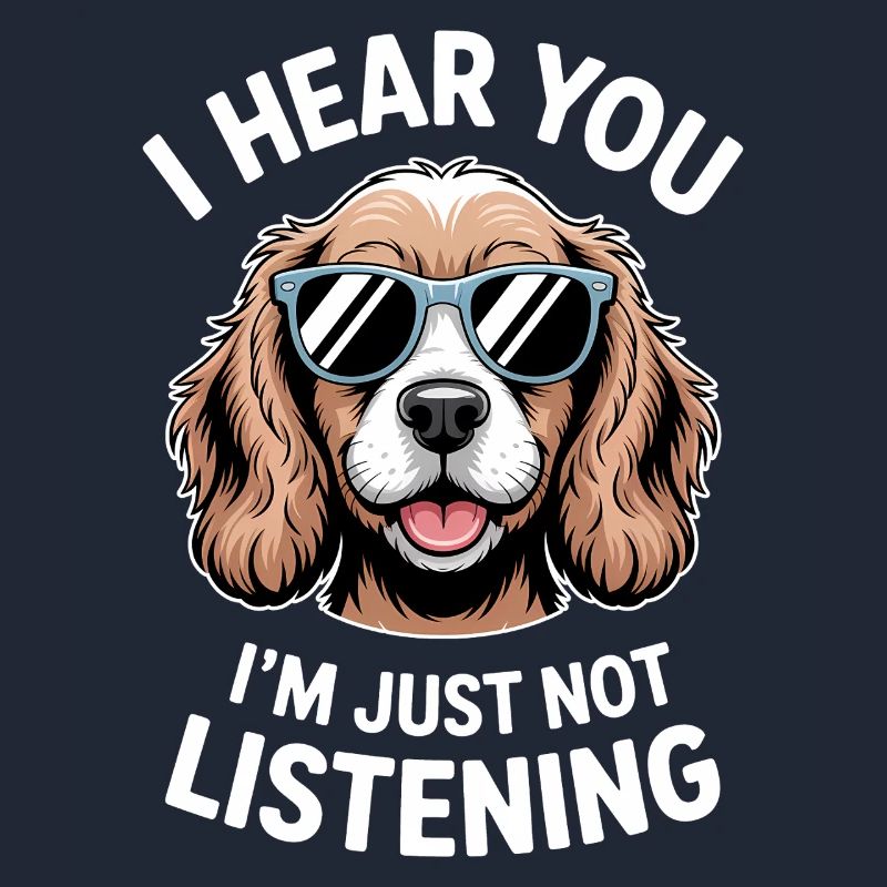 Cocker Spaniel faisant une blague Cadeau de cocker spaniel