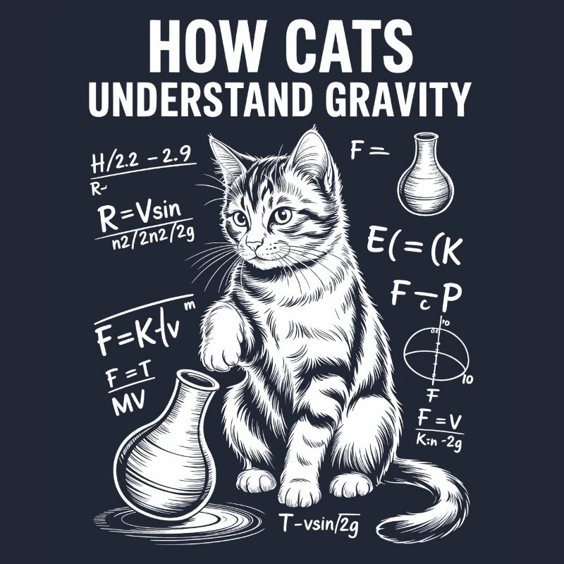 Physics Cats Sayings Math Joke Physics Gift