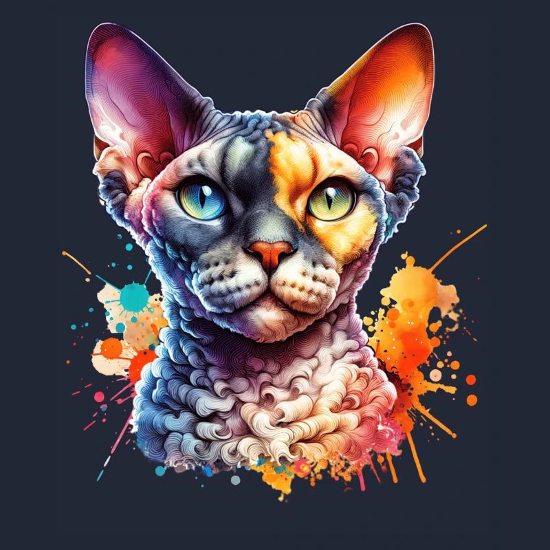 Devon Rex Motif