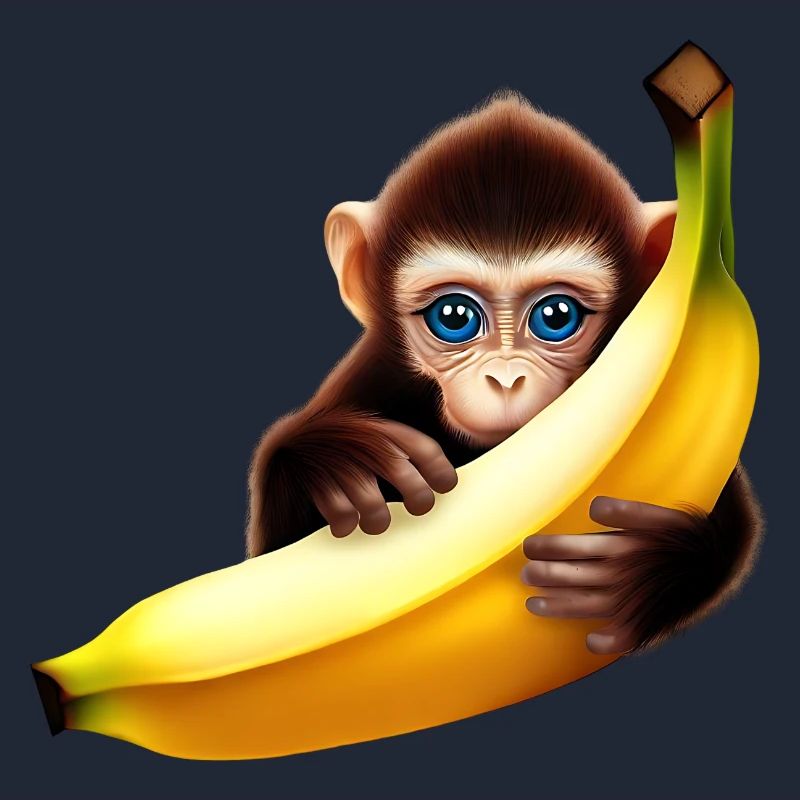 Banane à cache-cache de singe