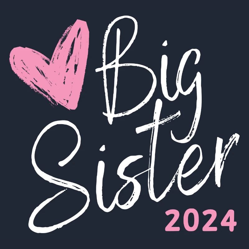 Ich werde große Schwester 2024 Herz Loading Süß