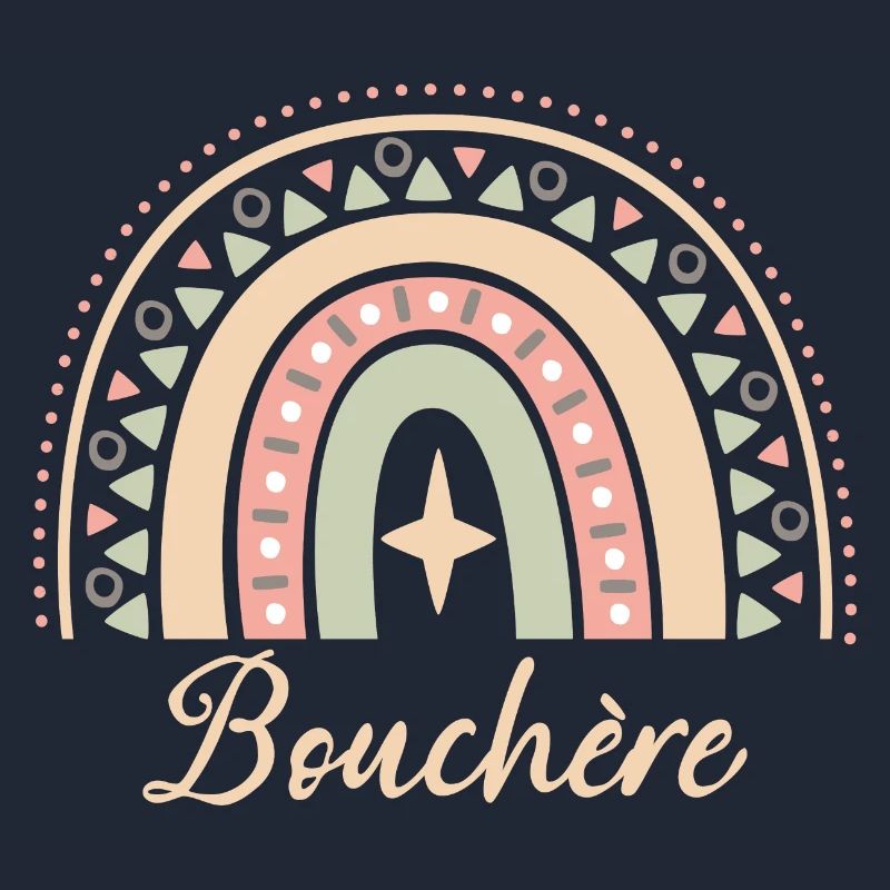 Cadeau Bouchère. Boho Rainbow bouchère.