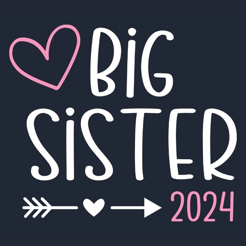 Ich werde große Schwester 2024 Herz Loading Süß