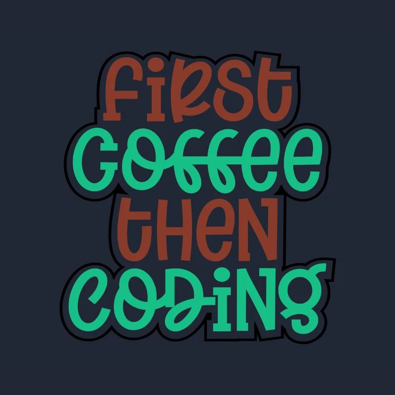 Coder Gift First Coffee Then Coding Gift Idea
