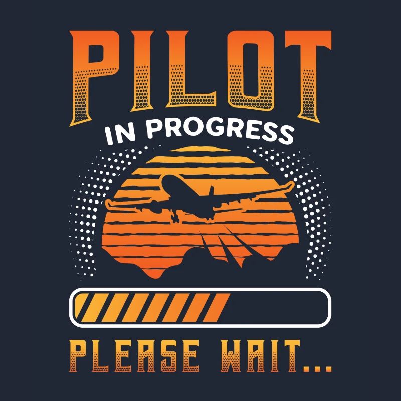 Pilot In Arbeit, Bitte Warten, Flugzeugtraining