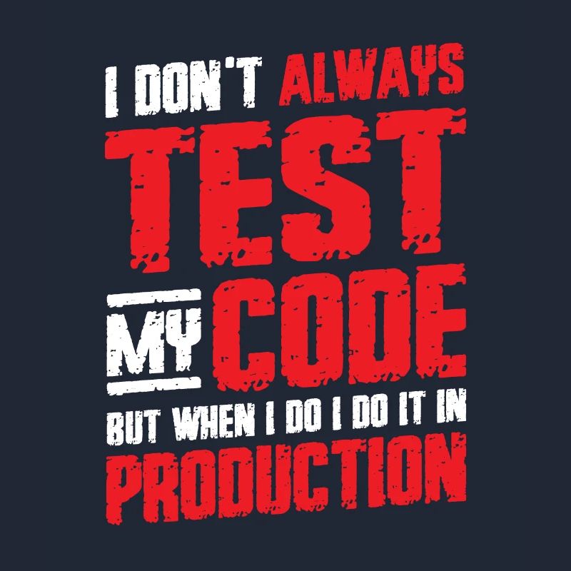 Je teste mon code en production