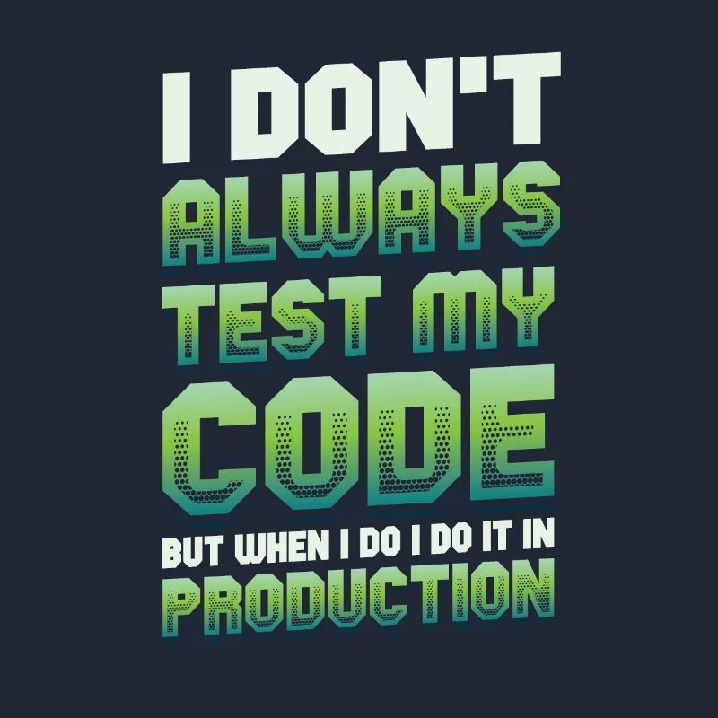 Je teste mon code en production
