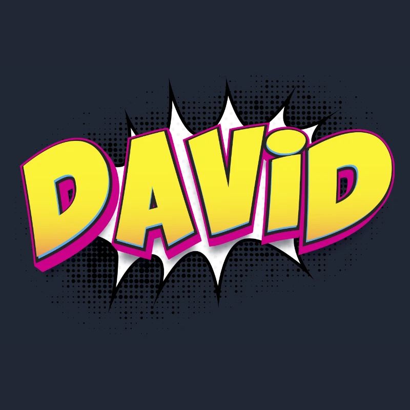 David Custom Name Comic Book Style Pop Art, David