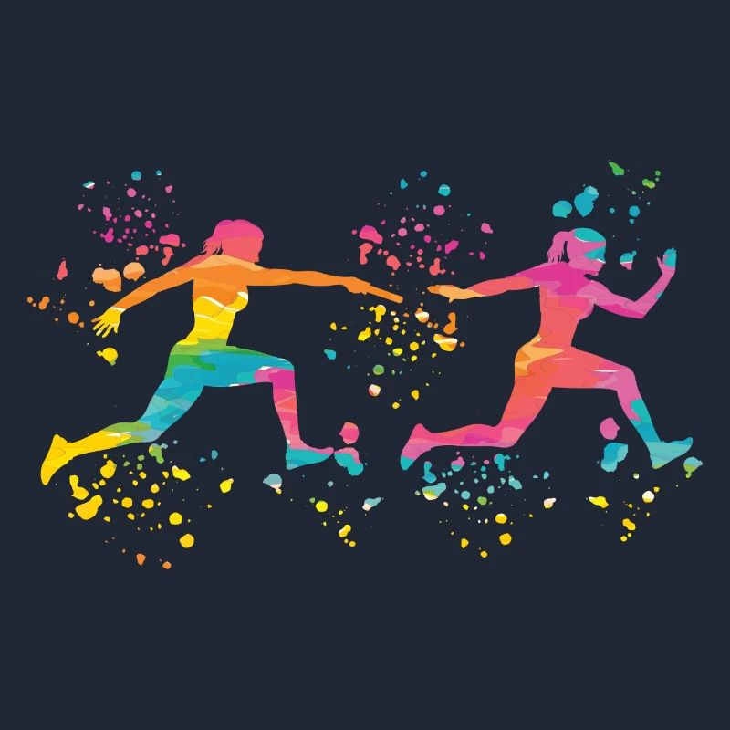 Coureur de relais, Course de relais, Course de relais, Course de relais