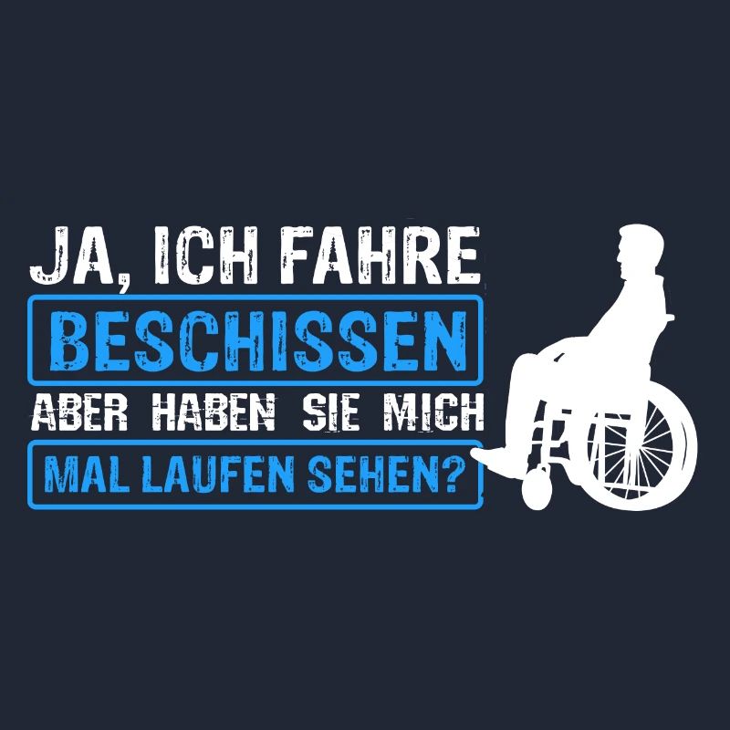 Rollstuhlfahrer Rollstuhl Spruch Geschenkidee Roll