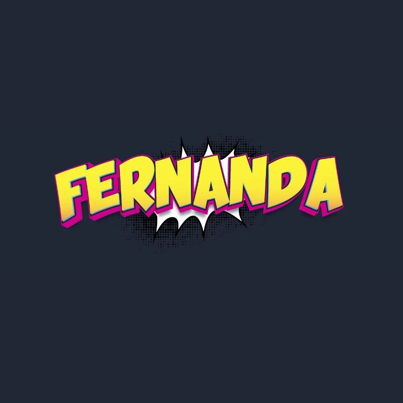 Fernanda Custom Name Comic Book Style Pop Art,