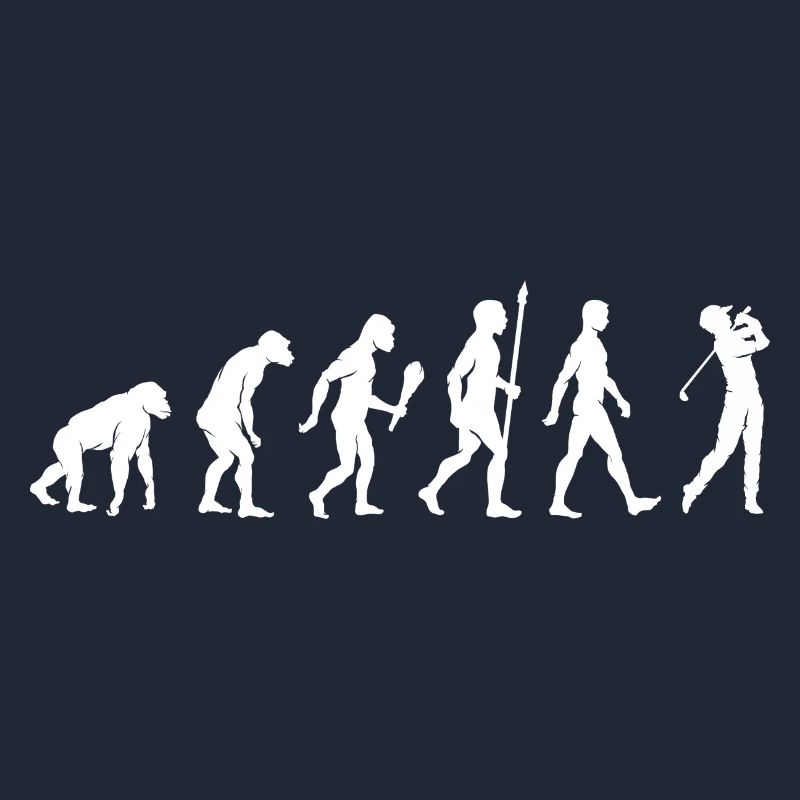 Golf Evolution drôle Idée cadeau de golf