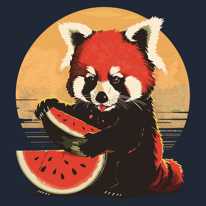 Red Panda Chat Ours Red Panda Pastèque Cool