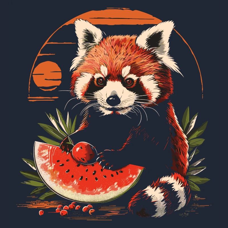 Red Panda Chat Ours Red Panda Pastèque Cool