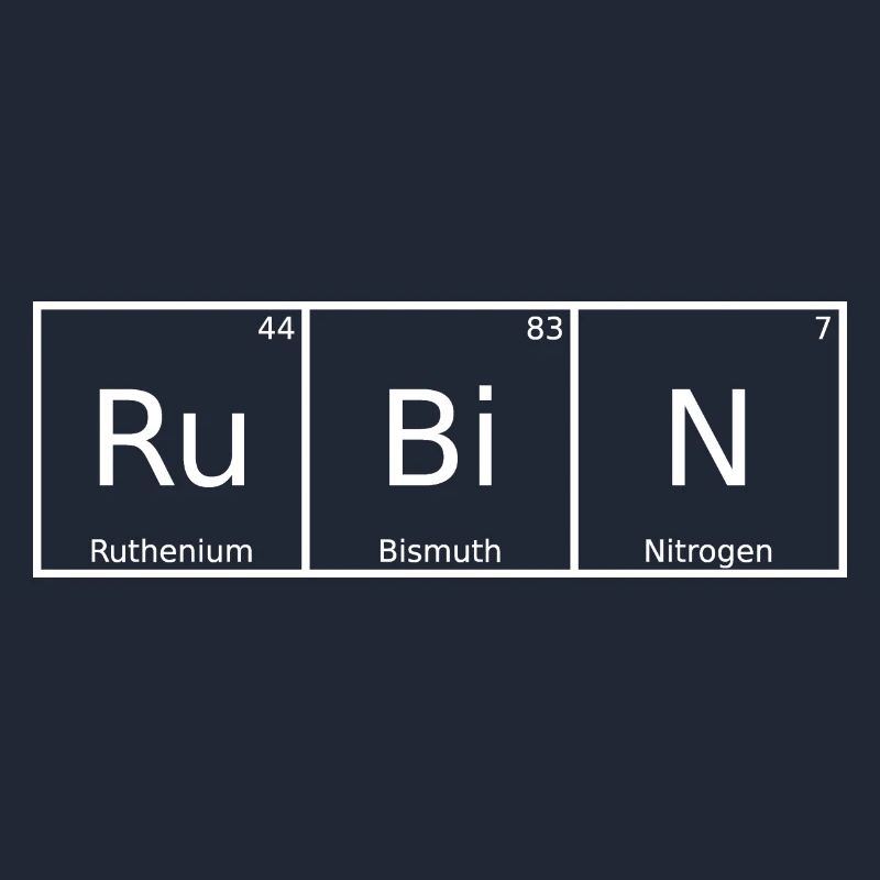Ruby Name Prénom Chimie Éléments du tableau périodique