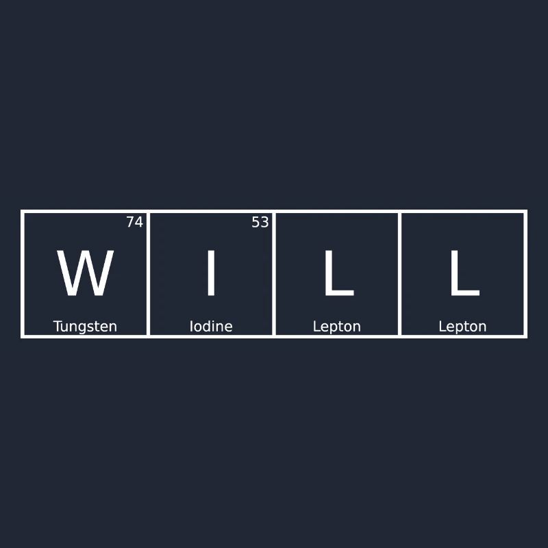 Will Surname First Name Chemistry Periodic Table Elements