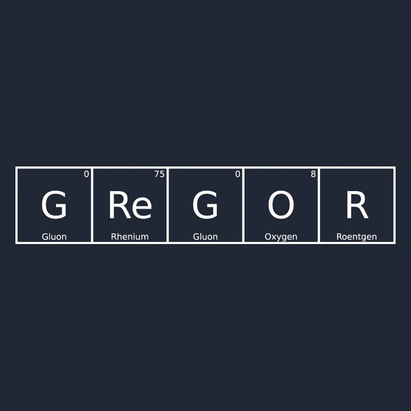 Gregor Surname First Name Chemistry Periodic Table Elements