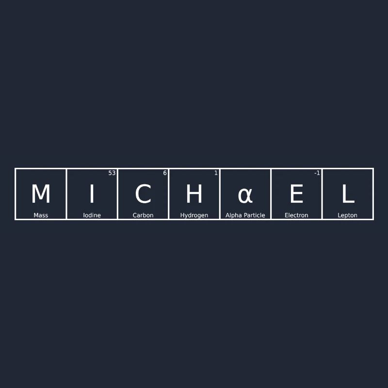 Michael Name First Name Chemistry Periodic Table Element