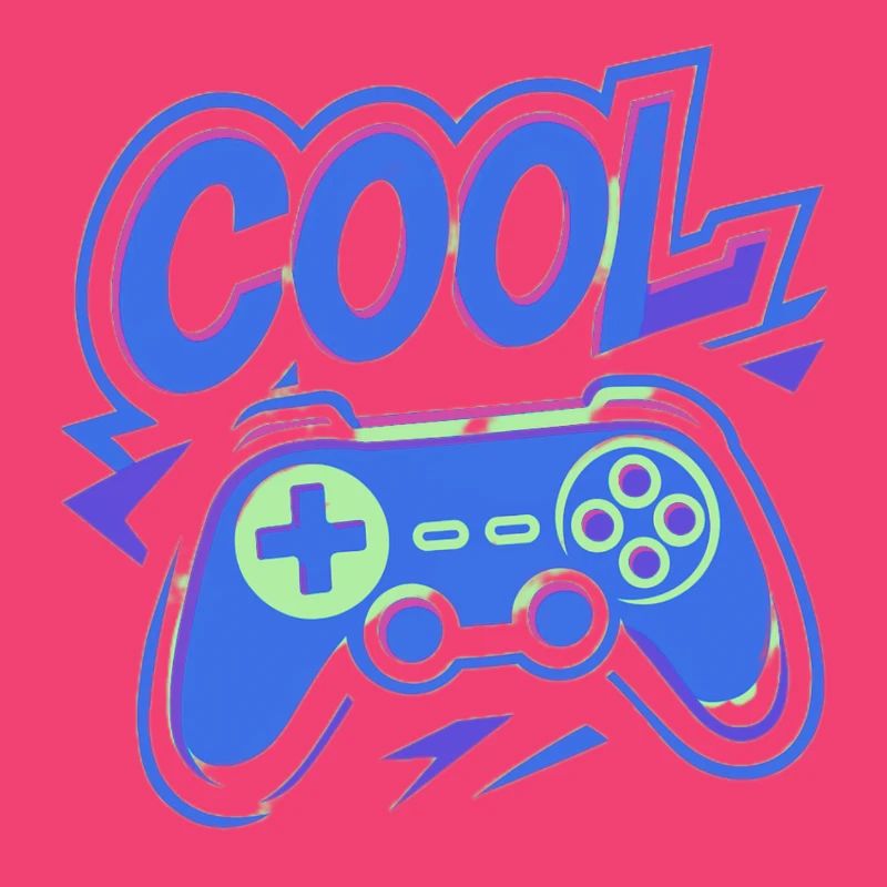 Neon Gaming Controller