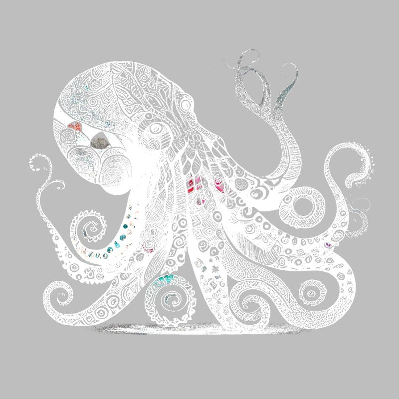 Cool octopus design with Aztec pattern