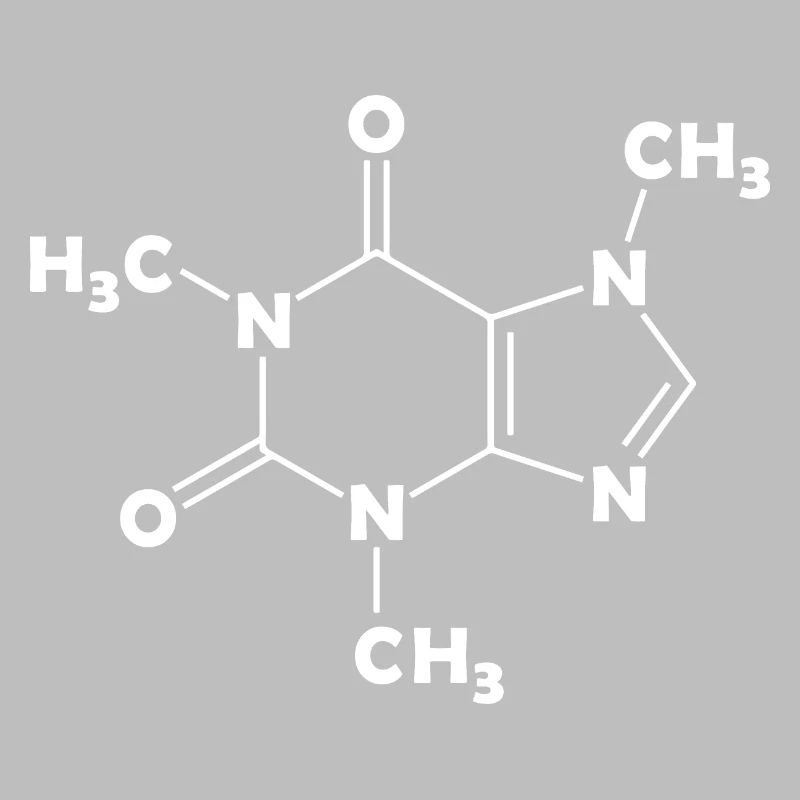 Caffeine Molecule Structural Formula Coffee Chemistry