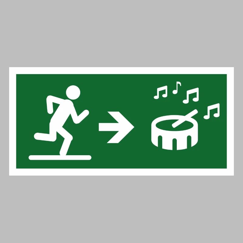 exit to the drum sound