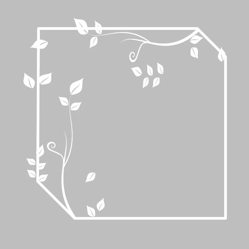 Frame with corners ornament decoration basic text